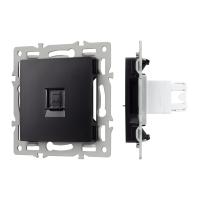 Arlight Механизм компьютерной розетки SCT-MPC1-PL-BK (RJ-45, CAT6) (-)
