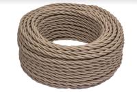 BIRONI Капучино матовый Витой провод 2*0,75 10м