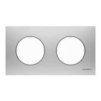 ABB SKY Moon Нержавеющая сталь Рамка 2-постовая