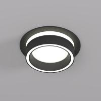 DK2100-BK Встраиваемый светильник NIKO, IP 20, до 15 Вт, GX53, LED, черный, акрил, алюминий