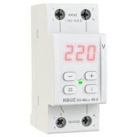 RBUZ  Реле напряжения 2 модуля 40А  (max 50А) 8800ВА с красн.свет.индик
