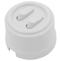 BIRONI Лизетта Пластик Белый Кнопка 2-кл (клавишный)