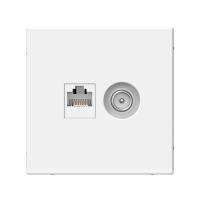 Systeme Electric ArtGallery Белый Розетка двойная ТВ + компьютерная RJ45, кат. 5Е