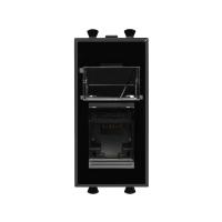 DKC Avanti Черный квадрат Розетка Компьютерная RJ-45  категория  5е 1 модуль