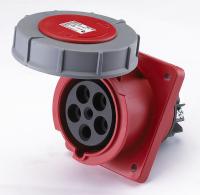 DEKraft Розетка щитовая 434 3Р+РЕ 63А 380В IP67 РЩ-102