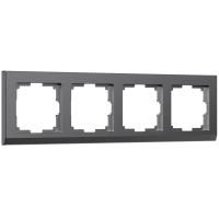 Рамка из поликарбоната на 4 поста Stark графит матовый W0041864