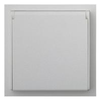 Розетка в сборе IP44, серебро (35946 SV)