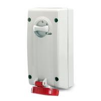 DKC Розетка настенная с механической блокировкой и боковым расположением разъема IP67 16А 3P+E 400В