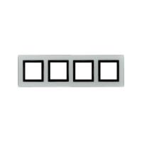 DKC Avanti Светло-Серый Стекло Рамка 8 модулей