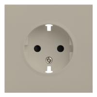 Лицевая панель для розетки 2к+з, латте (35632 LT)