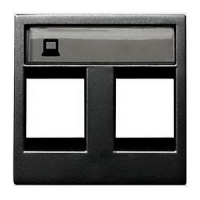 ABB NIE Zenit Антрацит Накладка 2-я тел/комп розетки(для суп2017.2,2017.3,2018,2018.5,2018.6,2018.8