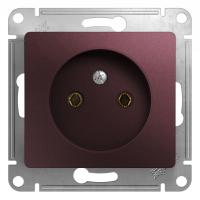 SE Glossa Баклажановый Розетка б/з