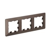 Systeme Electric AtlasDesign Air Мокко/дымчатый черный Рамка 3-ая