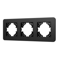 Arlight Рамка алюминиевая FRM-AKIRY-SFAL-3-BK (-)