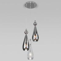 Подвесной светильник со стеклянными плафонами 50202/3 хром Eurosvet Ilario