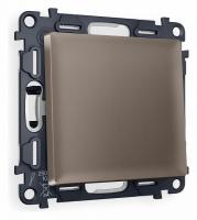 Комплект механизма 1-клавишного проходного выключателя ALFA MA631020 Темная бронза матовый QUANT