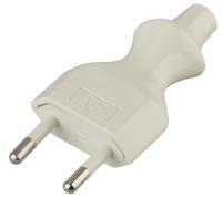 ЭРА V2 Белый Вилка б/з 6A прямой ввод