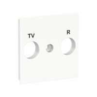 SE Unica New Бел Панель лицевая TV/FM розетки