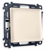 Комплект механизма 1-клавишного проходного выключателя ALFA MA321020 Бежевый матовый QUANT