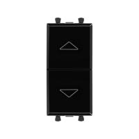 DKC Avanti Черный квадрат Механизм управления рольставней 1 модуль