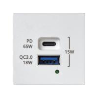 Simon Connect Белый Зарядное устройство USB A+C 65W, 230В~ K45