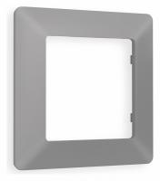 Рамка ALFA Line (Сталь матовый) 1-ая AF110501