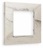 Рамка ALFA Grand (Серо-бежевый мрамор) 1-ая AF930601
