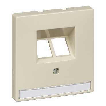 SE Merten SD Беж Накладка розетки ТЛФ/комп 2-ой наклонной (термопласт)