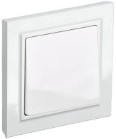 IEK BRITE Выключ. 1-кл. 10А в сб. ВСР10-1-0-БрБ бел.