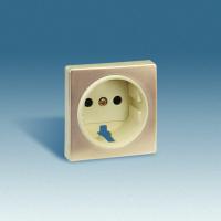 Simon 82 Слоновая кость/Шампань Накладка розетки 1-ая с/з