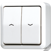 JUNG Выключатель  для управления жалюзи, слоновая кость