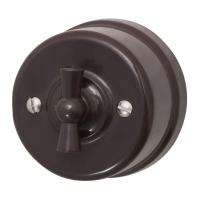 BIRONI Лизетта Пластик Коричневый Выключатель 1-кл