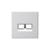 Systeme Electric ArtGallery Алюминий Накладка двойная для информационных функций типа Keystone