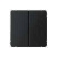 Systeme Electric ArtGallery Карбон Выключатель 2-клавишный, сх.5, 10АХ, механизм