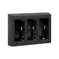 Simon Connect Графит Коробка Cima Pro в сборе для наружного монтажа на 3 Cima-модуля