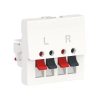 SE Unica Modular Бел Аудиорозетка, 2 модуля