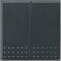 Gira TX-44 Антрацит Переключатель 2 клав. с самовозвратом в сборе