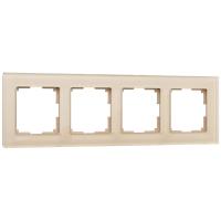 Рамка из стекла на 4 поста Favorit шампань W0041111