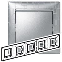 Legrand Valena Алюминий модерн Рамка 5-ая гориз