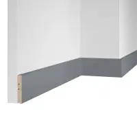 Плинтус RTV080.03.30 Веллюто Гриджио ПВХ. 2400×80×16 мм RTV0800330