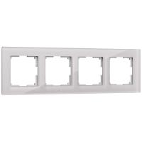 Рамка из стекла на 4 поста Favorit дымчатый W0041117