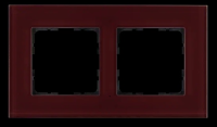Jasmart Рамка 2-постовая, стекло цвет Гранатовый