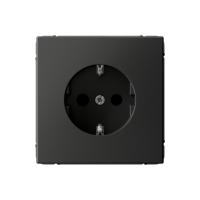 Systeme Electric ArtGallery Базальт Розетка с заземлением со шторками, 16А, механизм