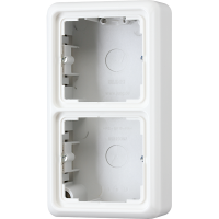 JUNG CD 500/CD plus Белая Коробка для накладного монтажа 2-ая с рамкой
