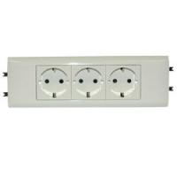 Legrand Mosaic Розетка DLP65 Немецкий стандарт 3X2К+З б/заж.