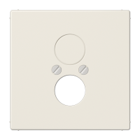 JUNG Слоновая кость Крышка для 2-х гнезд (разъемов длягромкоговорителей)