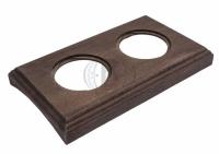 BIRONI Шедель Бук Винтаж Рамка 2-ая на бревно 280мм (скрытый монтаж)