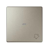 Simon S82 Concept Клавиша для выключателя с подсветкой и пиктограммой "звонок" цвета матовая шампань