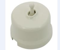 BIRONI Лизетта Пластик Слоновая кость Выключатель 1-кл (тумблерный)