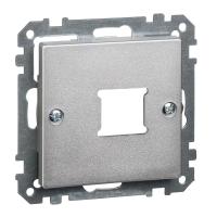 SE Merten SM Алюминий Центральная плата 1-ая для розетки RJ11/RJ45